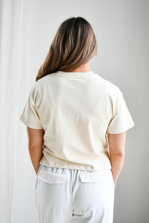 Iowa State Lasso Luxe Heavyweight Crop Tee