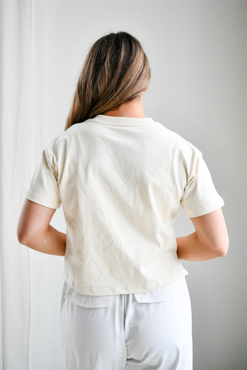Arkansas Lasso Luxe Heavyweight Crop Tee