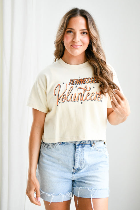 Tennessee Lasso Luxe Heavyweight Crop Tee