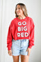 Nebraska Perkins Puff Print Cropped Longsleeve