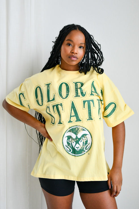 Colorado State Southern Split OS Band Tee