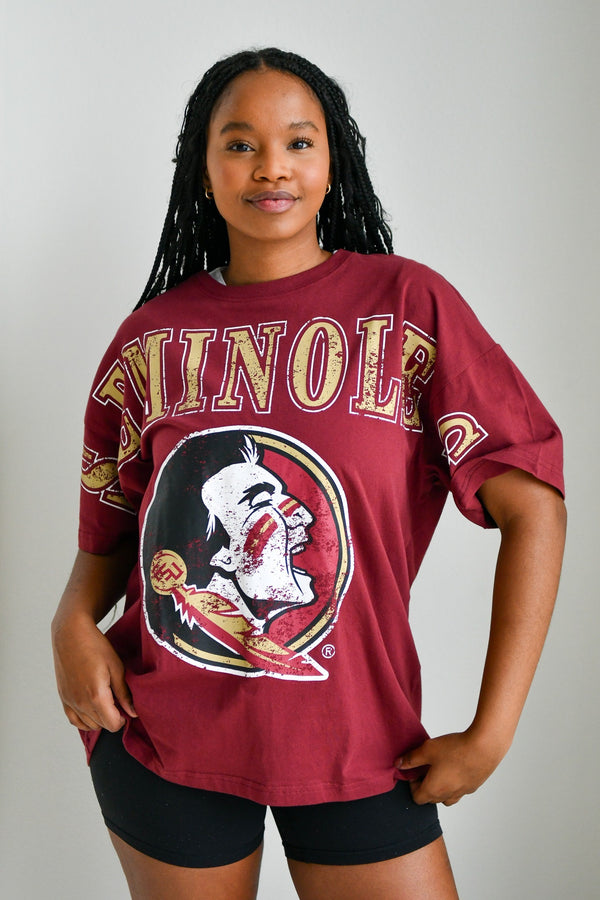 FSU Southern Split Oversized Band Tee