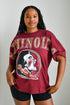FSU Southern Split Oversized Band Tee