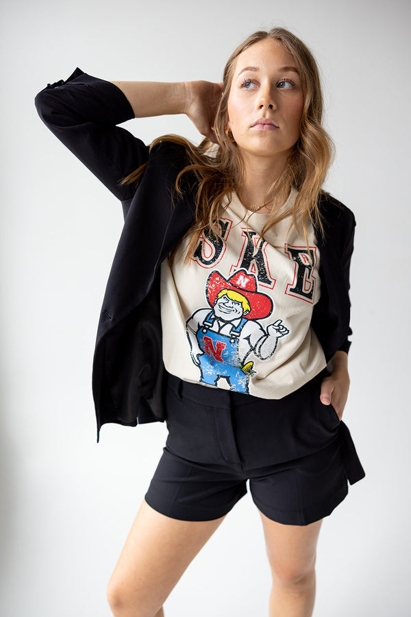 Nebraska Southern Split OS Band Tee