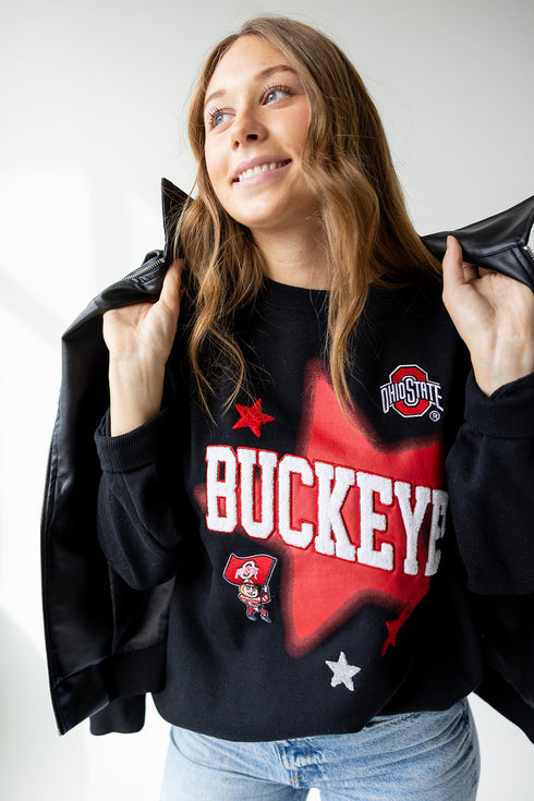 Ohio State Aura Multimedia OS Fleece Crew