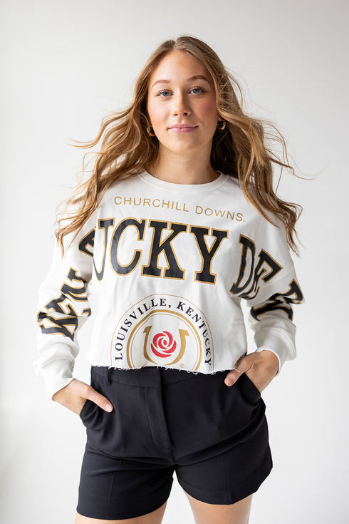 Kentucky Derby Phipps Split Sleeve Cropped Longsleeve