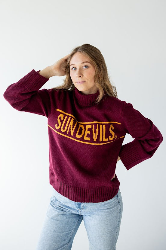 Arizona State Railway Rolled Turtleneck Sweater