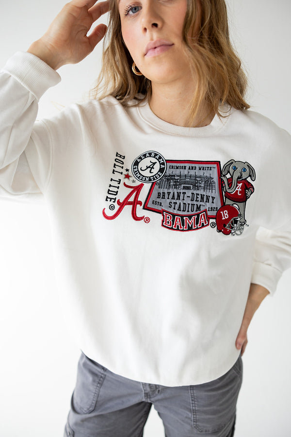 Alabama Layer Patch Lantern Sleeve Crew