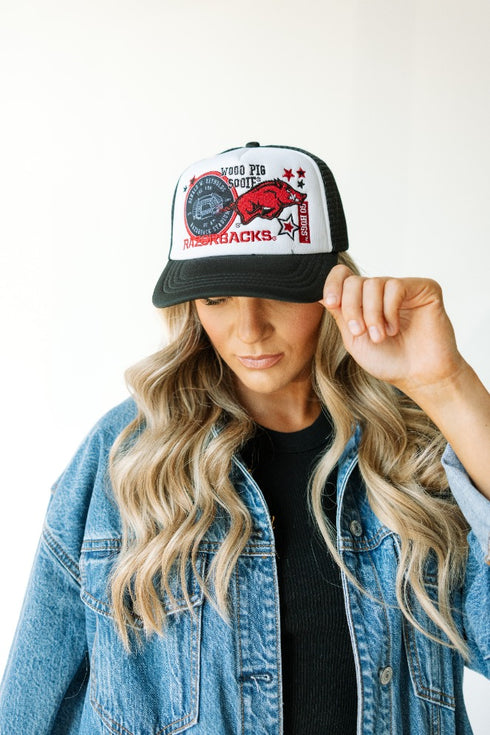 Arkansas Layer Patch Foam Trucker Hat