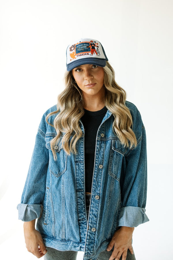 Auburn Layer Patch Foam Trucker Hat