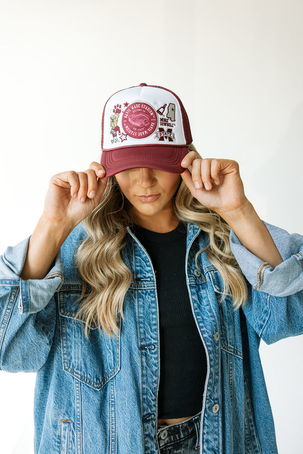 Mississippi State Layer Patch Foam Trucker Hat