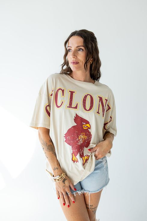 Iowa State Southern Split Oversized Band Tee