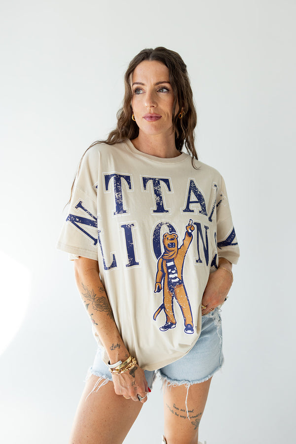 Penn State Southern Split Oversized Band Tee