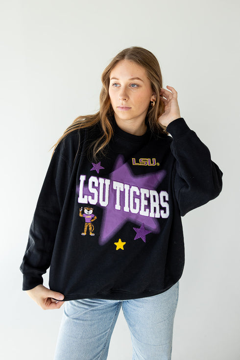 LSU Aura Multimedia OS Fleece Crew