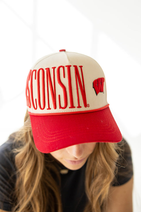 Wisconsin Saturday Stretch 5 Panel Canvas Baseball Hat
