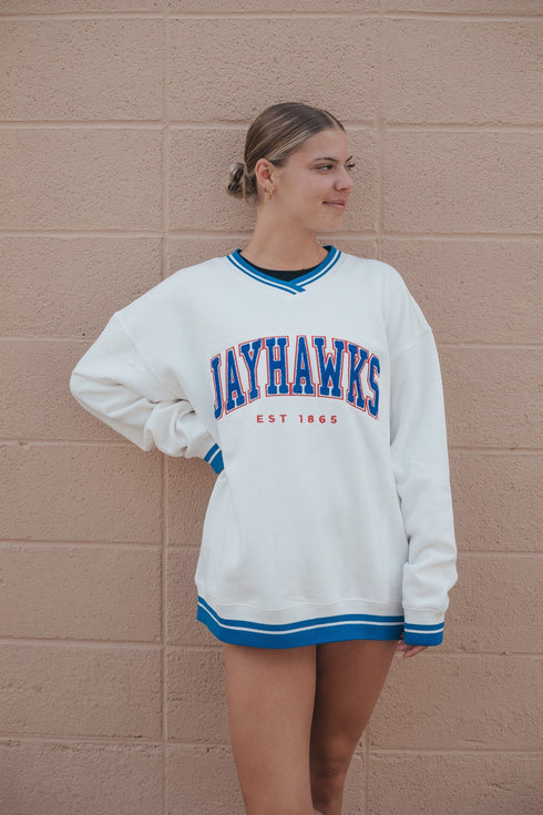 Kansas Allen Chenille Varsity V-neck