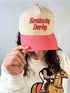 Kentucky Derby 3D Script 5 Panel Canvas Baseball Hat