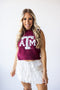Texas A&M Sweater Tank Cropped Sweater Tank
