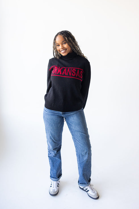 Arkansas Railway Sweater Rolled Turtleneck
