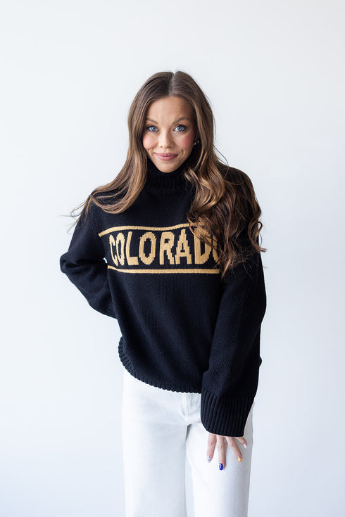 Colorado Railway Sweater Rolled Turtleneck