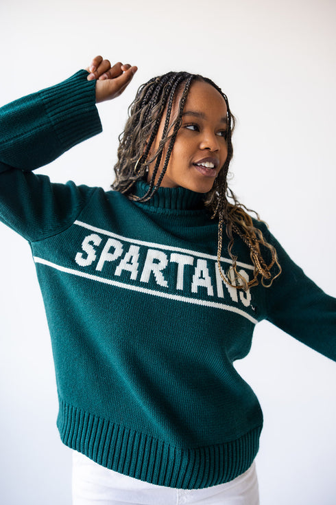 Michigan State Railway Sweater Rolled Turtleneck