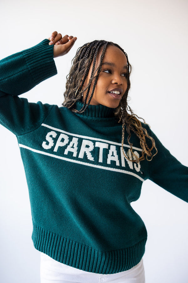 Michigan State Railway Sweater Rolled Turtleneck