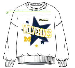Michigan Aura Multimedia OS Fleece Crew