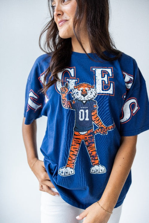 Auburn Southern Split OS Band Tee