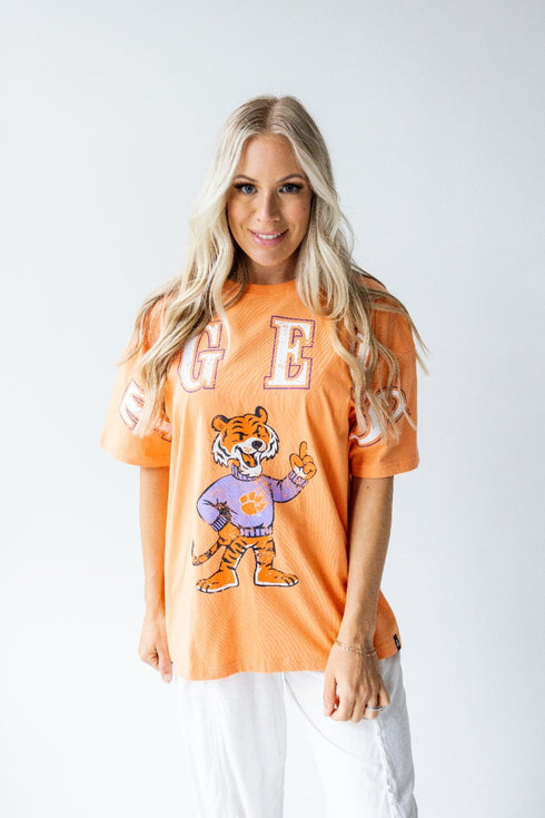 Clemson Southern Split Oversized Band Tee