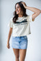 Hawaii Manhattan Stitch Heavyweight Crop Tee