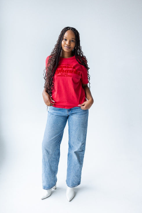 Kansas Hansen Brush Embroidery Comfort T-Shirt