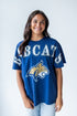 Montana State Southern Split Oversized Band Tee