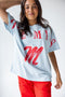 Ole Miss Southern Split Oversized Band Tee