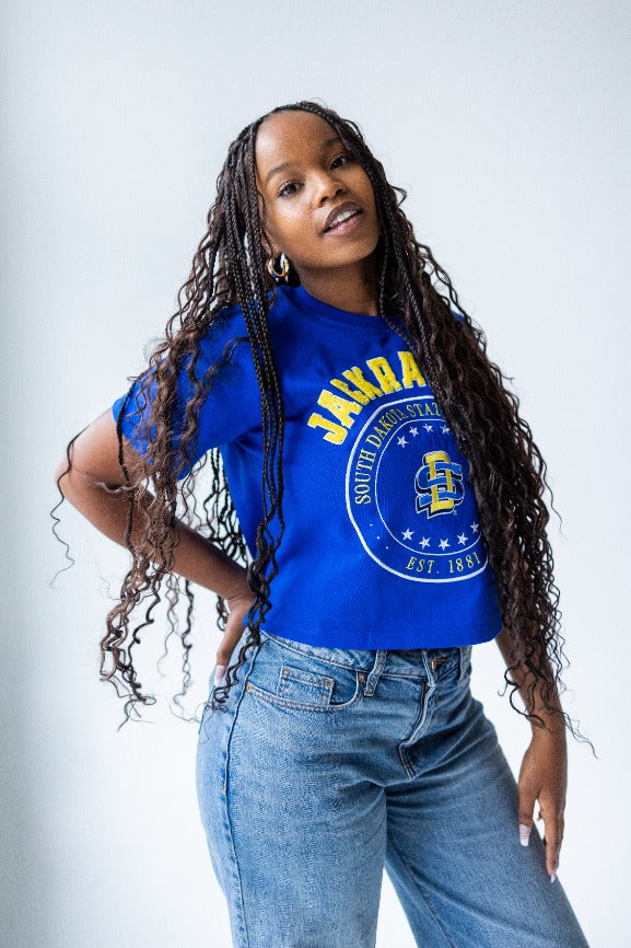 SD State Sayler Star Heavyweight Crop Tee