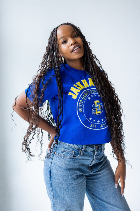 SD State Sayler Star Heavyweight Crop Tee