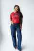 Arkansas Sayler Star Heavyweight Crop Tee