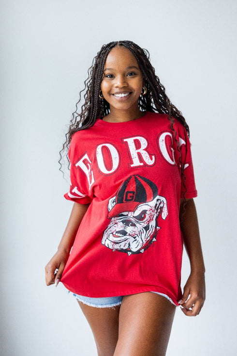 Georgia Southern Split Oversized Band Tee