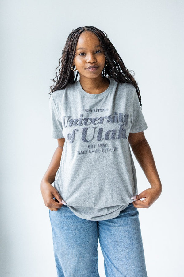 Utah Hansen Brush Embroidery Comfort T-Shirt