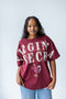 Virginia Tech Southern Split Oversized Band Tee