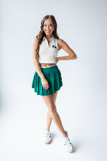 Hawaii Logo Patch Polo Crop Tank