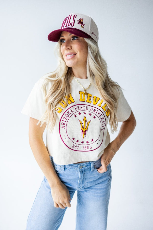 Arizona State Sayler Star Heavyweight Crop Tee