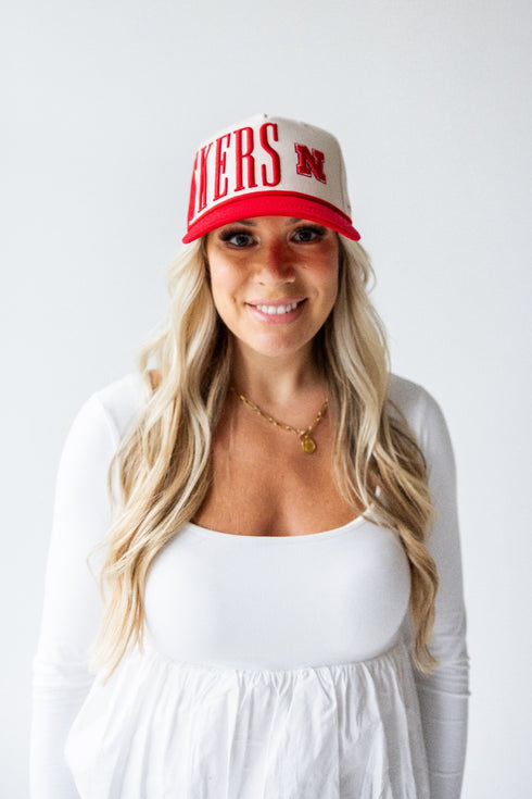 Nebraska Saturday Stretch 5 Panel Canvas Baseball Hat