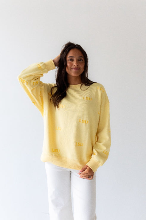 LSU Ritter Repeat Lantern Sleeve Crew