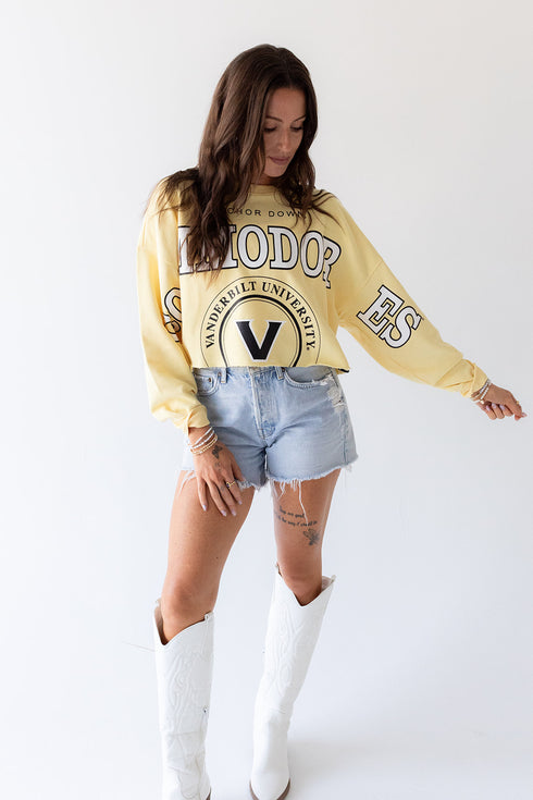 Vanderbilt Phipps Split Sleeve Cropped Longsleeve