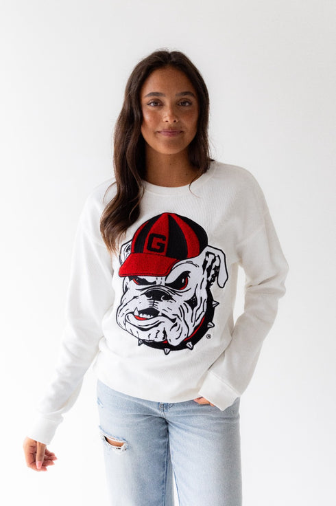 Georgia Mascot Chenille Comfort Crew
