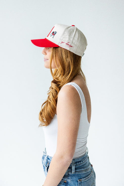 Georgia Saturday Stretch 5 Panel Canvas Baseball Hat