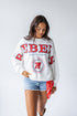Ole Miss Philly Split Lantern Sleeve Crew