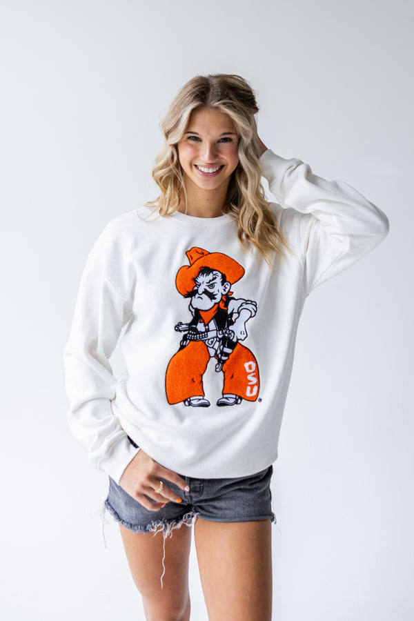 OK State Mascot Chenille Comfort Crew