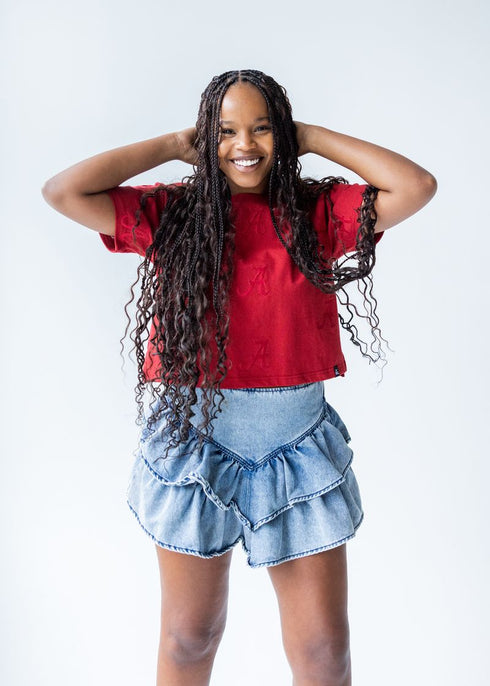 Alabama Ritter Repeat Heavyweight Crop Tee