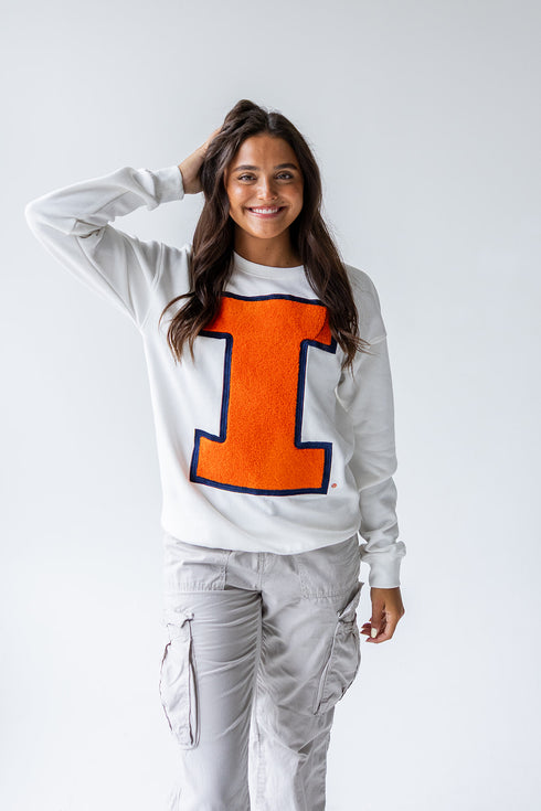 Illinois Mascot Chenille Comfort Crew